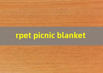 rpet picnic blanket